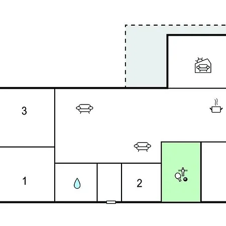 3 Bedroom Stunning In Casa de Férias Nørre Nebel